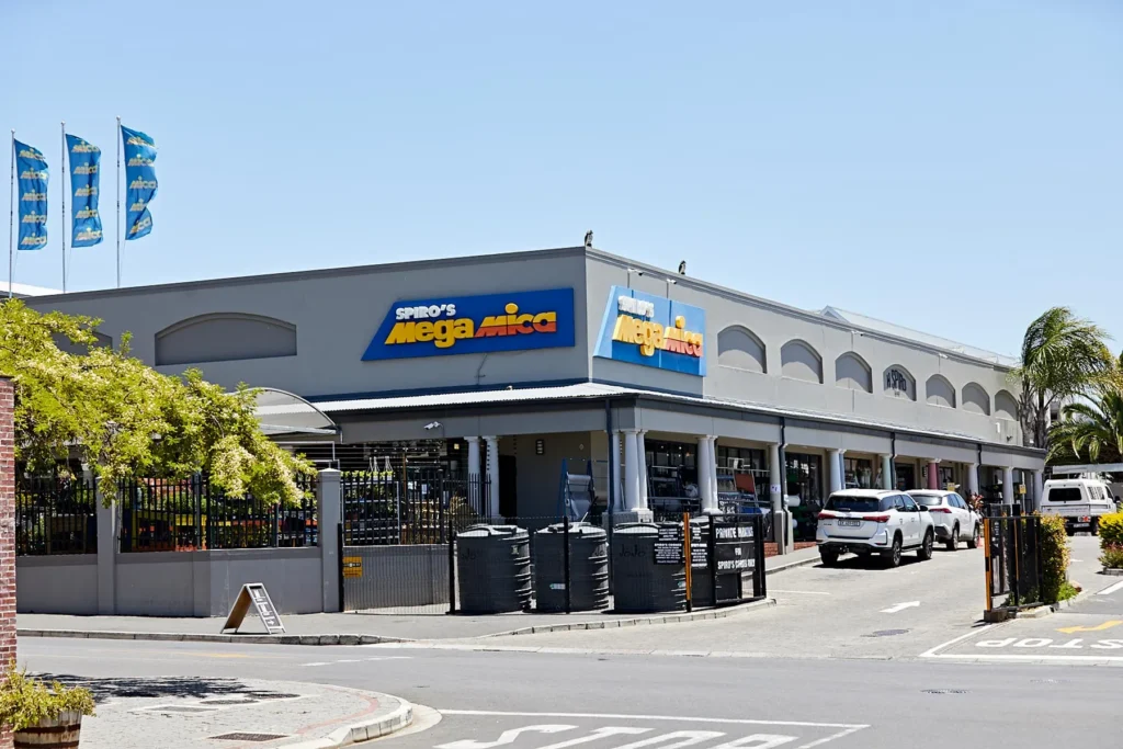 Spiro's Mega Mica hardware store at Spiro's Corner shopping centre in Durbanville